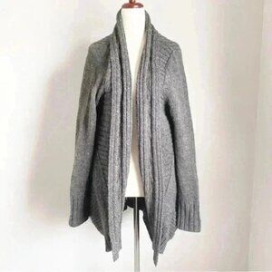 Garnet Hill Wool Blend Oversized Cardigan Sweater Small